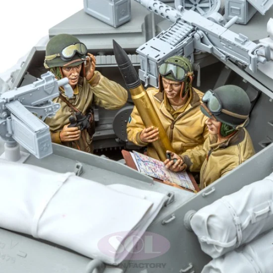 SOL Resin Factory MM675 1/16 WW II US M10 Tank Crew - Model Figures