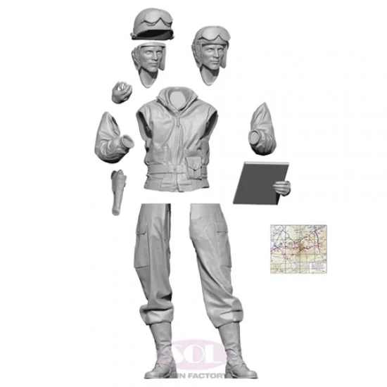 SOL Resin Factory MM678 1/35 WW II US M10 Tank Gunner - Model Figures