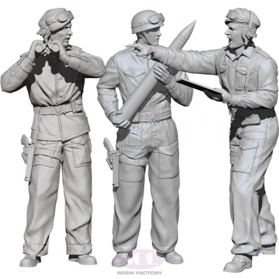 SOL Resin Factory MM684 1/35 WWII M10 Achilles British Tank Crew - Model Figures