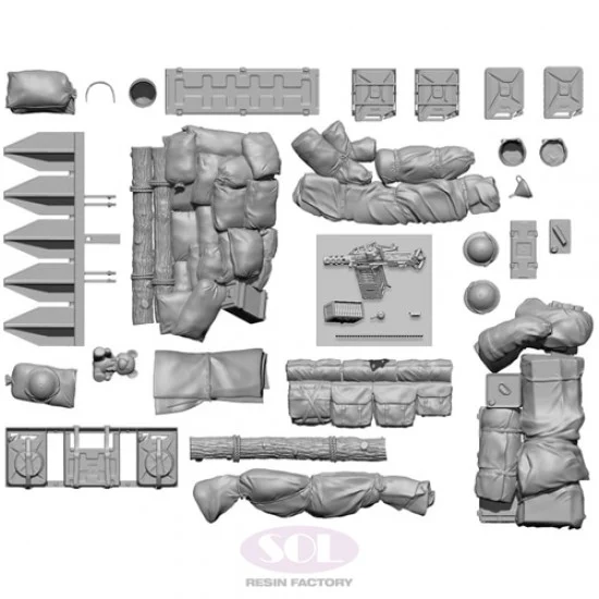 SOL Resin Factory MM686 1/35 Accessories Set for M10 Achilles - Military Vehicles & Tanks