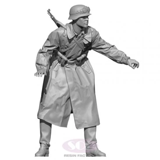 SOL Resin Factory MM708 1/35 WWII German R75 Motorcycle Trooper (3D printed kit) - Model Figures