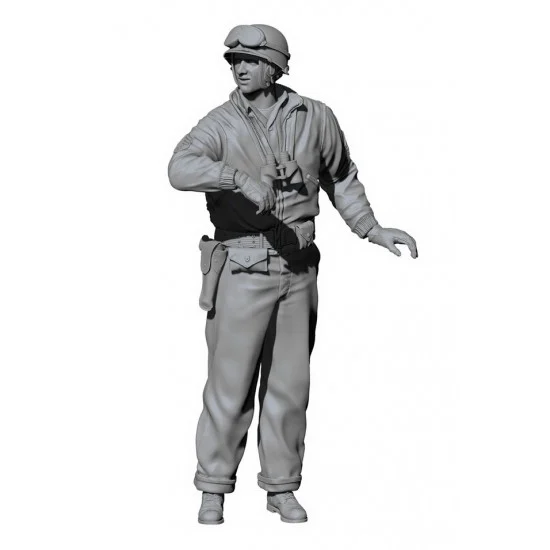 SOL Resin Factory MM712 1/16 WWII US Army M8 Crew #1 - Model Figures