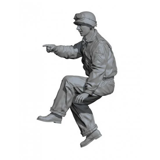 SOL Resin Factory MM713 1/16 WWII US Army M8 Crew #2 - Model Figures
