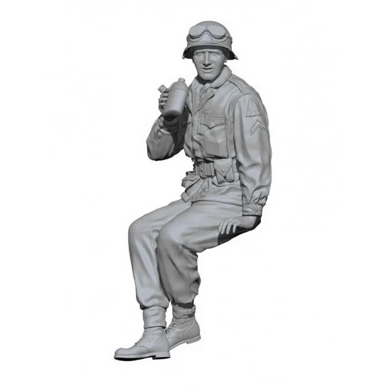 SOL Resin Factory MM714 1/16 WWII US Army M8 Crew #3 - Model Figures