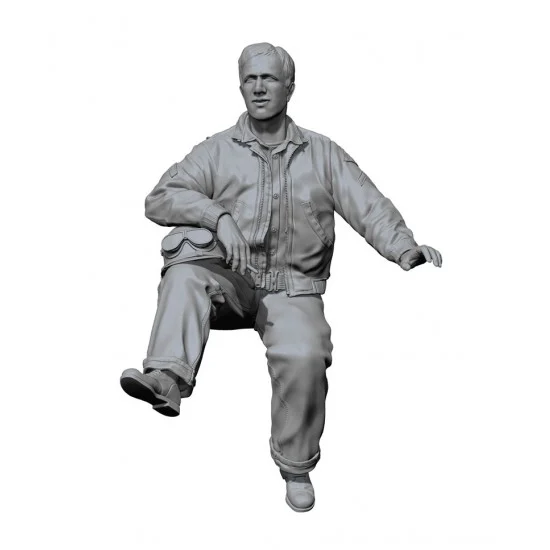 SOL Resin Factory MM715 1/16 WWII US Army M8 Crew #4 - Model Figures