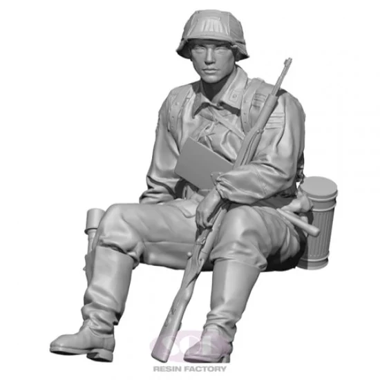 SOL Resin Factory MM727 1/35 WWII German SS Infantry #2 (3D printed kit) - Model Figures