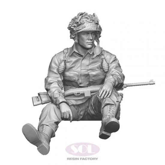 SOL Resin Factory MM735 1/35 WWII US Army Airborne #3 (3D printed kit) - Model Figures