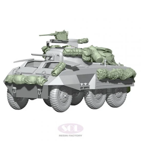 SOL Resin Factory MM741 1/35 WWII US Army M8 Upgrade Detail Parts Set - Military Vehicles & Tanks