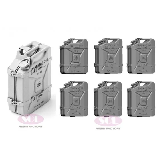 SOL Resin Factory MM745 1/16 WWII German Sd.Kfz. 234/2 Stowed Jerrycan Racks Type A - Military Vehicles & Tanks