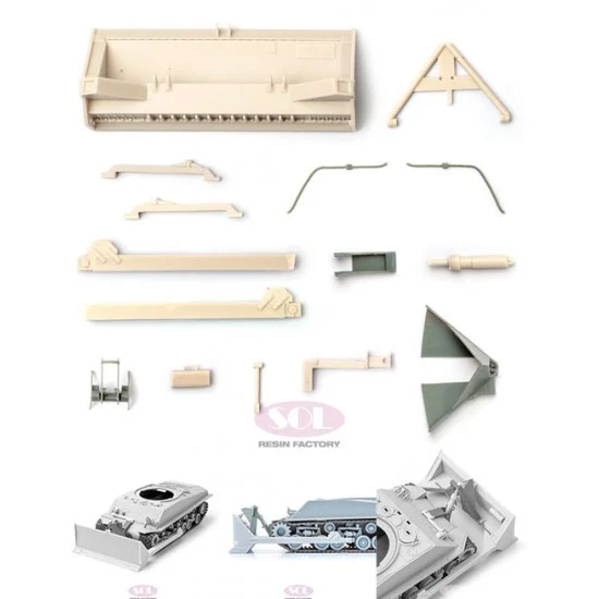 SOL Resin Factory MM770 1/35 WWII US M1 Dozer Blade ver.HVSS - Military Vehicles & Tanks