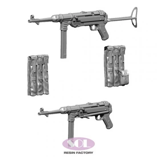 SOL Resin Factory MM803 1/16 WWII German MP40 - Model Figures
