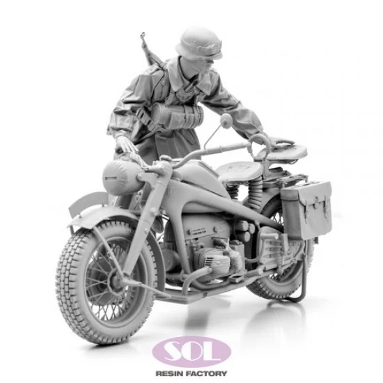 SOL Resin Factory MM823 1/16 WWII German KS750 with Trooper - Military Vehicles & Tanks