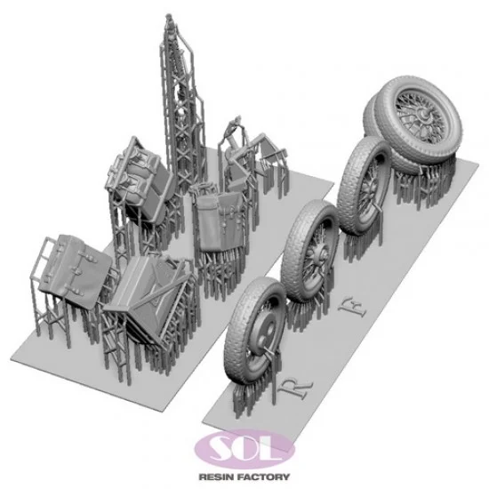 SOL Resin Factory MM827 1/35 R75 with Sidecar Upgrade set for GWH kit - Military Vehicles & Tanks
