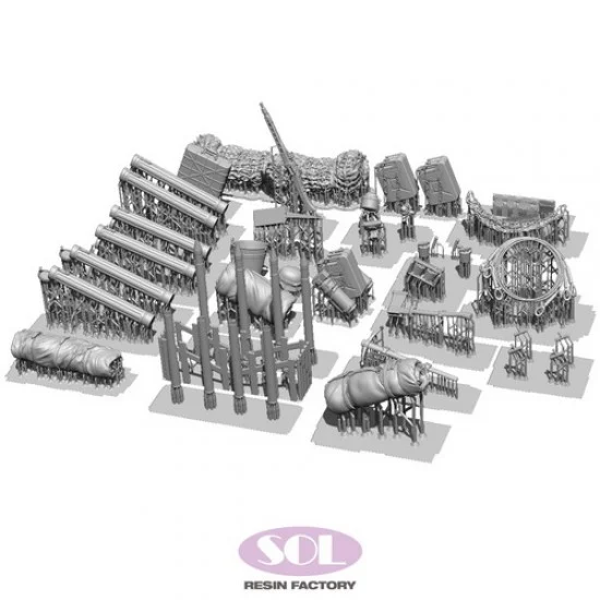 SOL Resin Factory MM828 1/35 Sd.Kfz.251/22 Ausf.D Upgrade set for AFV Club kit - Military Vehicles & Tanks