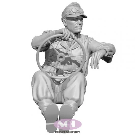 SOL Resin Factory MM842 1/35 Driver for WWII German Kubelwagen - Model Figures