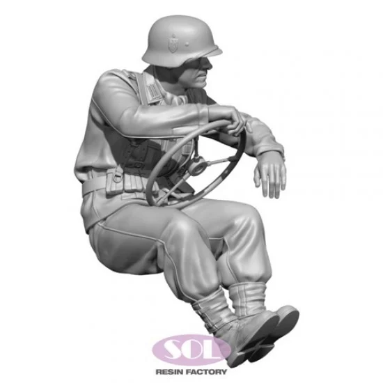 SOL Resin Factory MM848 1/35 Driver for WWII German Schwimmwagen - Model Figures