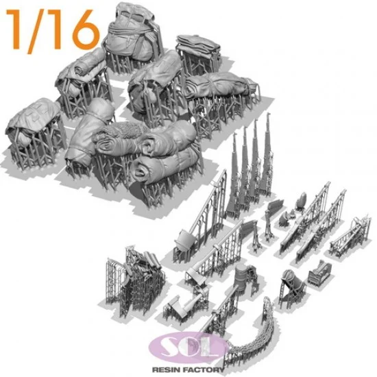 SOL Resin Factory MM852 1/16 WWII German Sd.Kfz.250/1 Detail-up set for Daswerk kit