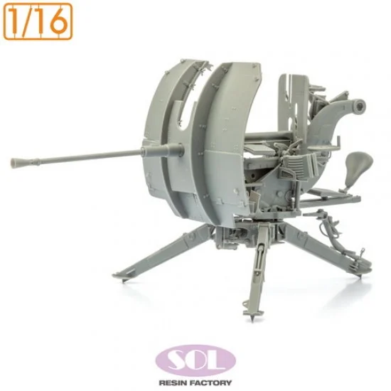SOL Resin Factory MM859 1/16 WWII German 2cm Gebirgs Flak 38 Early/Late Type - Military Vehicles & Tanks