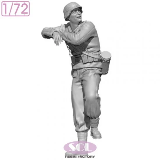 SOL Resin Factory MM868 1/72 Crew #2 for WWII German Sd.kfz.250/1 - Model Figures
