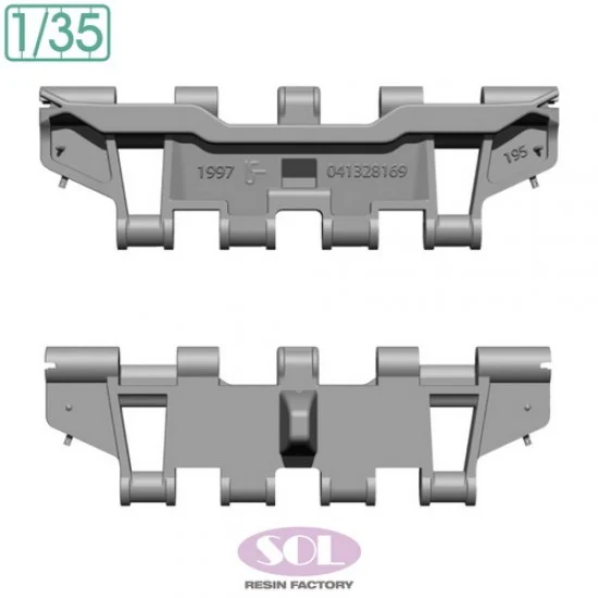SOL Resin Factory MM875 1/35 Merkava Mk.3 BAZ/D Tracks for Meng kit - Military Vehicles & Tanks
