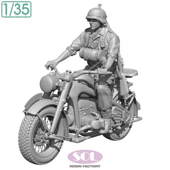 SOL Resin Factory MM877 1/35 WWII German KS750 with Rider - Military Vehicles & Tanks