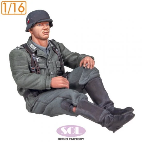 SOL Resin Factory MM884 1/16 Officer for WWII German KS750 with Sidecar - Model Figures