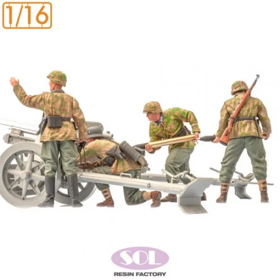 SOL Resin Factory MM890 1/16 WWII German Field Artillery Crew - Model Figures