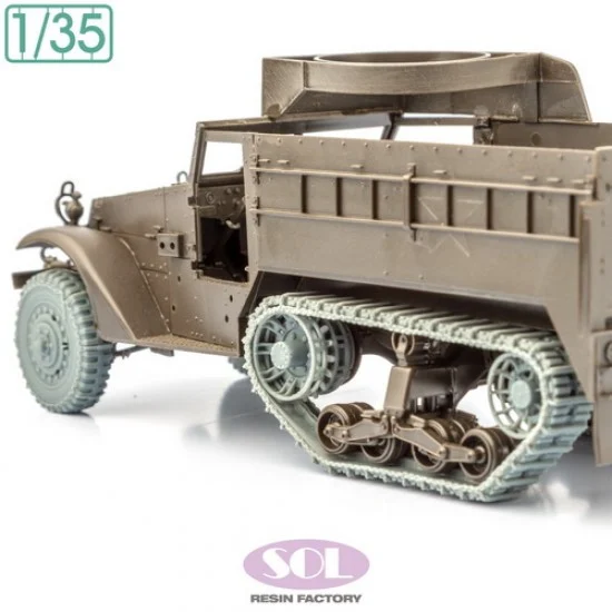 SOL Resin Factory MM893 1/35 M3A1 Wheels and Track with Chain for Tamiya kit - Military Vehicles & Tanks