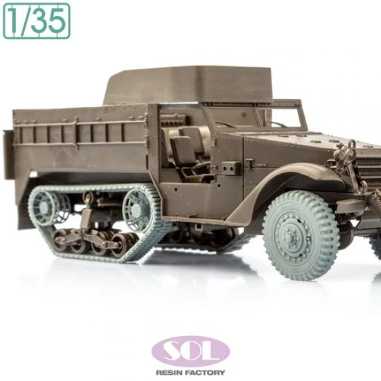 SOL Resin Factory MM894 1/35 M3A1 Wheels and Track for Tamiya kit - Military Vehicles & Tanks