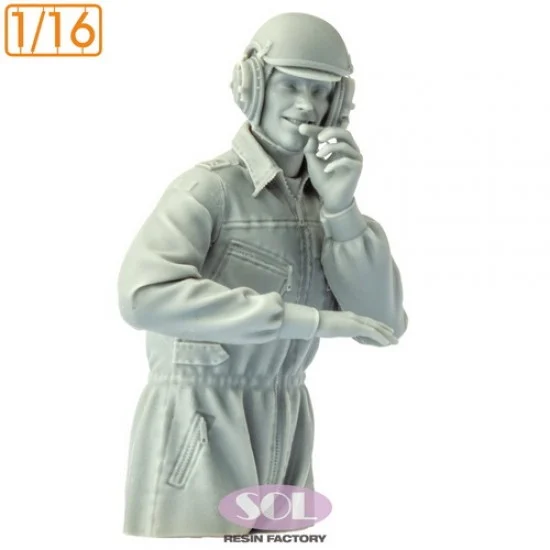 SOL Resin Factory MM911 1/16 Leopard 2A7 Bundeswehr Tank Commander for Das Werk kit - Model Figures