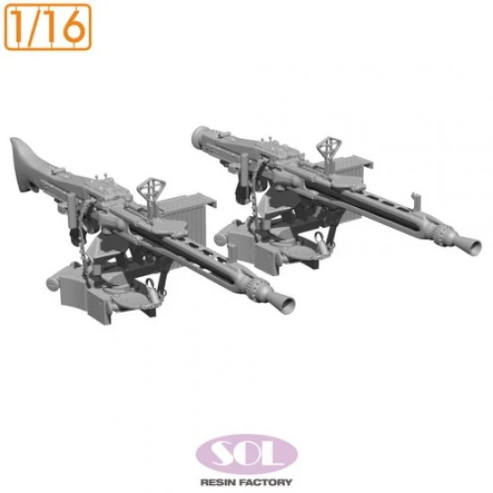 SOL Resin Factory MM916 1/16 MG3 Machine Gun Vehicle-mounted Variant (2pcs)
