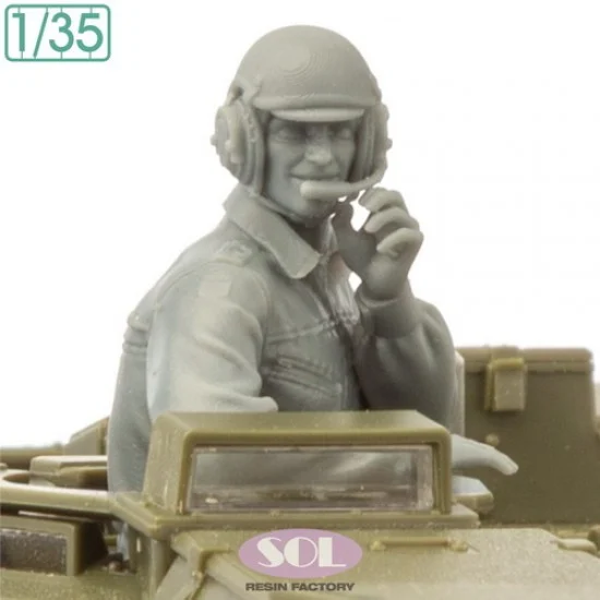 SOL Resin Factory MM918 1/35 Bundeswehr Tank Commander for Leopard 2A7 - Model Figures
