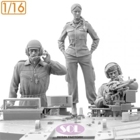 SOL Resin Factory MM924 1/16 Bundeswehr Tank Crew II for Leopard 2A7 - Model Figures