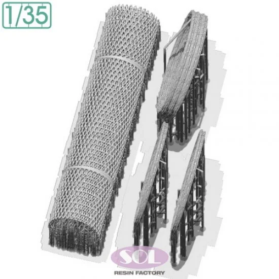 SOL Resin Factory MM932 1/35 Concertina Wire and Wire Netting - Military Vehicles & Tanks