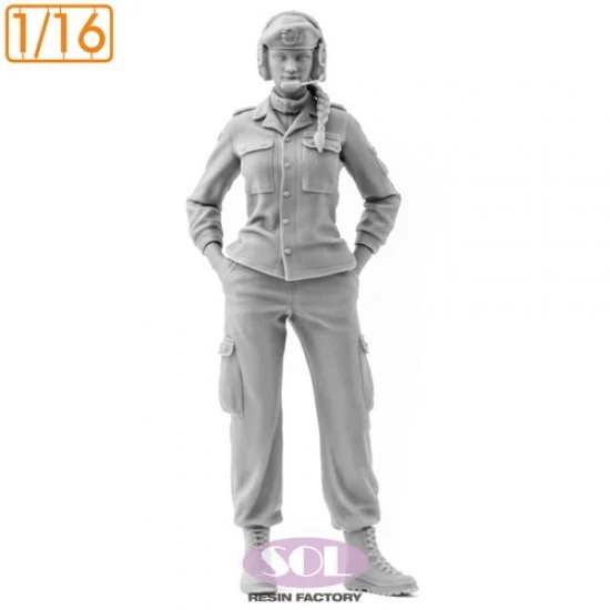 SOL Resin Factory MM945 1/16 Bundeswehr Tank Female Crew (Beret type) - Model Figures