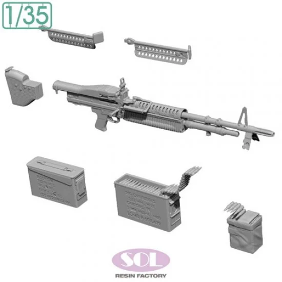 SOL Resin Factory MM961 1/35 M60 Machine Gun - Military Vehicles & Tanks