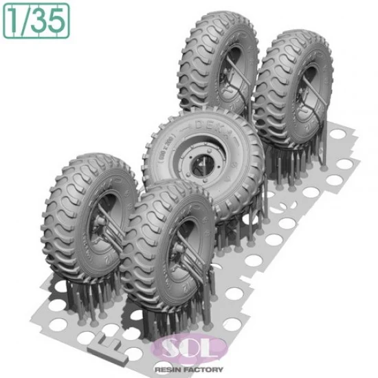 SOL Resin Factory MM973 1/35 Schwimmwagen Wide type Wheel set for Tamiya kits - Military Vehicles & Tanks