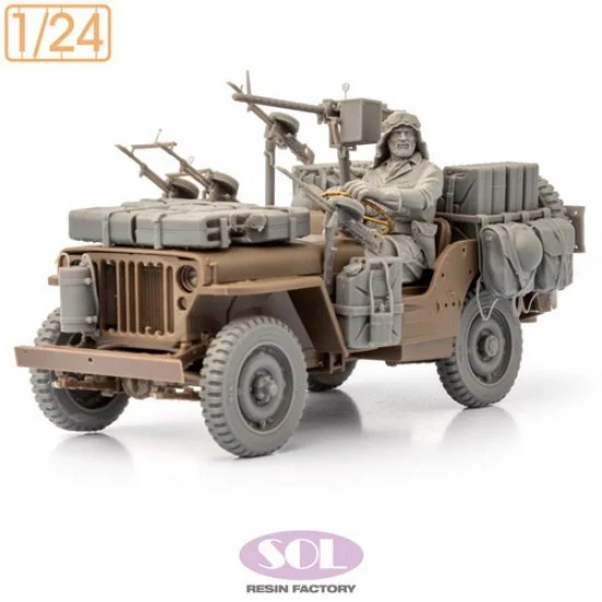 SOL Resin Factory MM979 1/24 WWII British SAS 1/4 Ton 4x4 Patrol Car Conversion set for Italeri/Hasegawa kits - Military Vehicles & Tanks