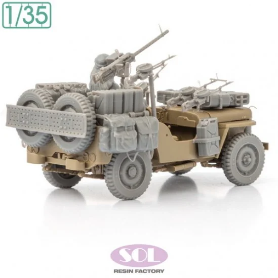 SOL Resin Factory MM980 1/35 WWII British SAS 1/4 Ton 4x4 Patrol Car Conversion Kits - Military Vehicles & Tanks