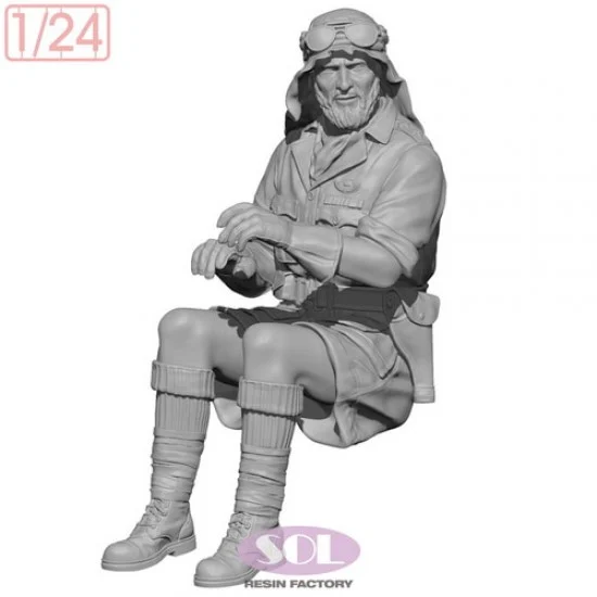 SOL Resin Factory MM982 1/24 WWII British SAS 1/4 Ton Patrol Car Raider #1 - Model Figures