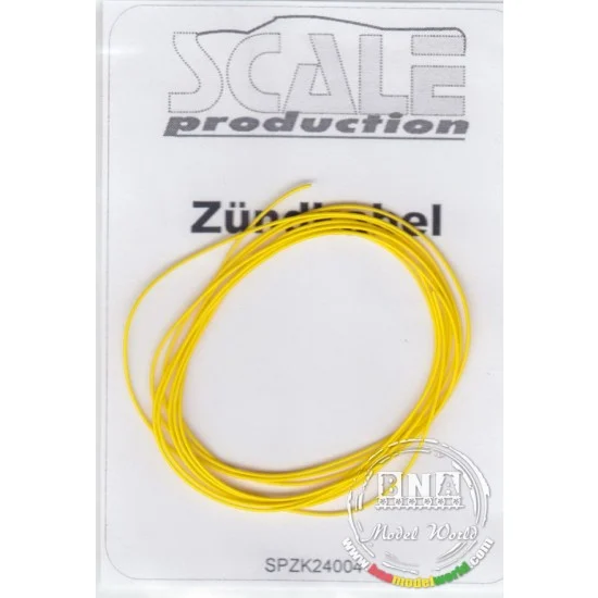 Scale Production ZK24004 1/24 Ignition Wire - Yellow (1m)