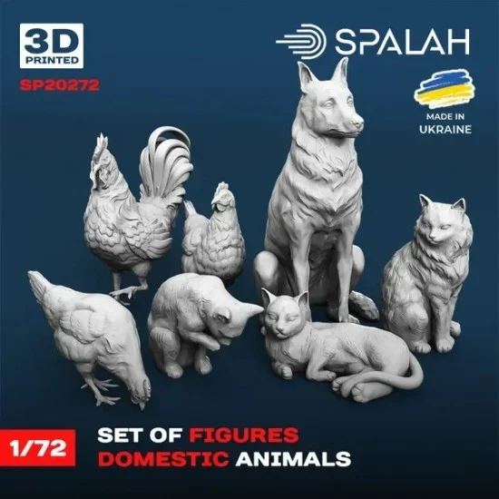 SPALAH 20272 1/72 Domestic Animals - Scenics & Diorama