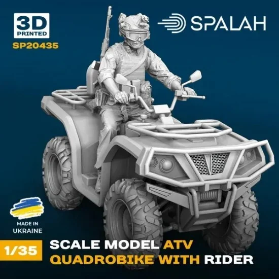 SPALAH 20435 1/35 ATV Quadrobike with Rider - Military Vehicles & Tanks