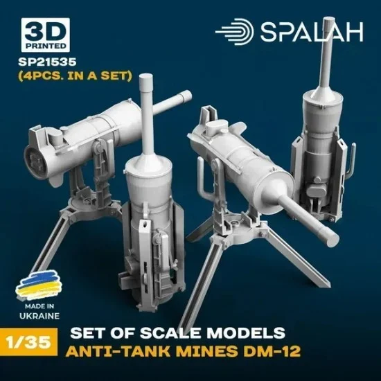 SPALAH 21535 1/35 Anti-tank Mines DM-12 (4pcs)