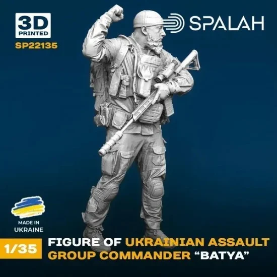 SPALAH 22135 1/35 Ukrainian Assault Group Commander ''Batya'' - Model Figures