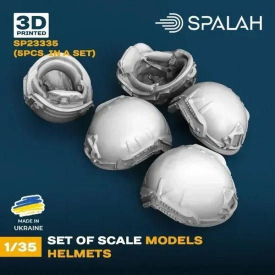 SPALAH 23335 1/35 Helmets (5pcs) - Model Figures