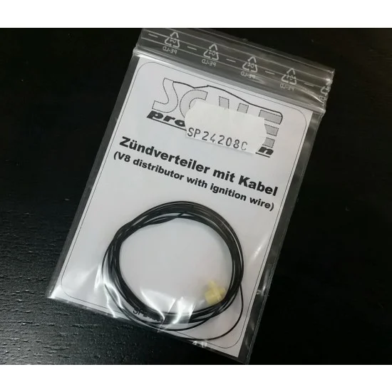 Scale Production SP24208c 1/24 V8 Distributor with Black Ignition Wires - Model Cars