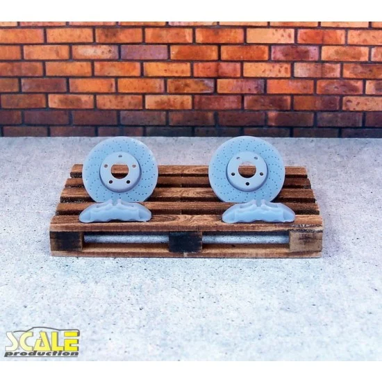 Scale Production SP24300 1/24 1/25 Brake Discs & Calipers (2 sets) - Model Cars