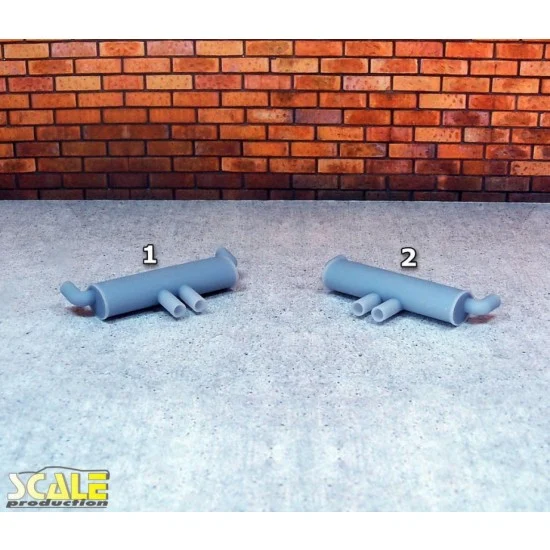 Scale Production SP24306-1 1/24 1/25 Exhaust Muffler Ver.C for Porsche #1 (1pc, 3d printed)
