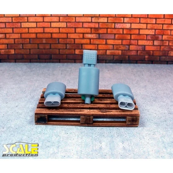 Scale Production SP24330 1/24 Exhaust Muffler 190Evo2 (1pc) - Model Cars